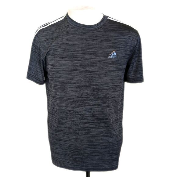 5/$55 Adidas Dri-Fit men's charcoal gray short sleeve tee t-shirt, no tags, M - Picture 1 of 4